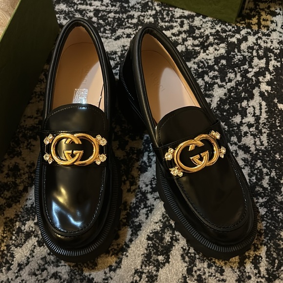 Gucci Lug Sole Interlocking G Loafer Size 41 - Picture 1 of 9